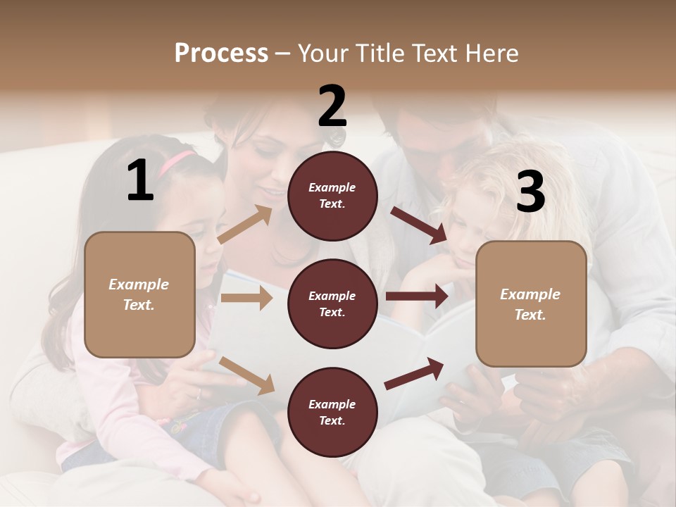 Smile Read Daughter PowerPoint Template