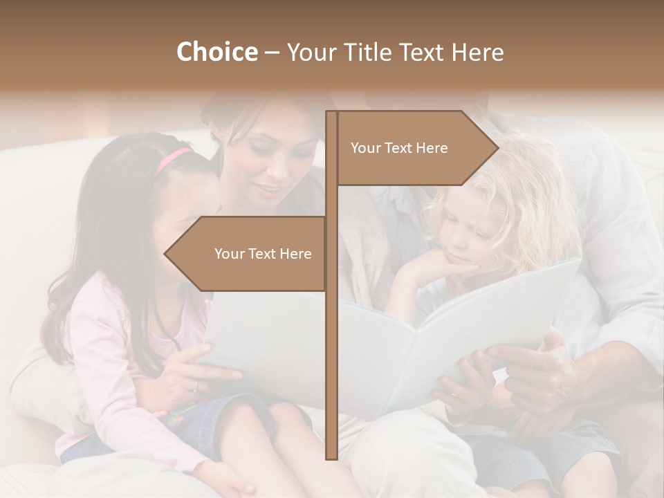 Smile Read Daughter PowerPoint Template