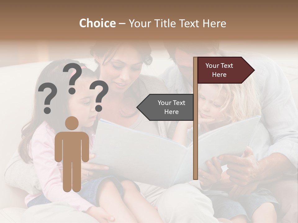 Smile Read Daughter PowerPoint Template