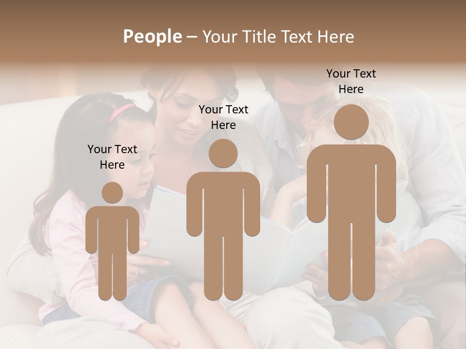 Smile Read Daughter PowerPoint Template