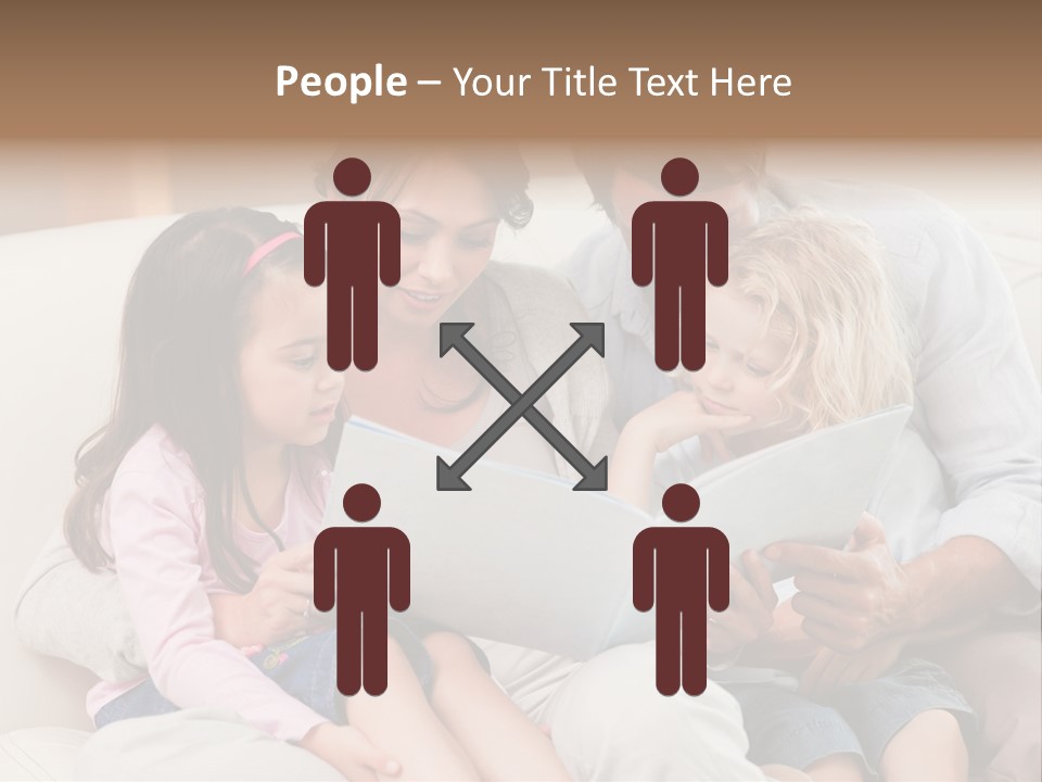 Smile Read Daughter PowerPoint Template