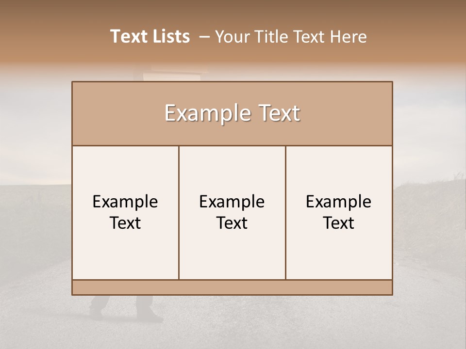 Way Countryside Wight PowerPoint Template