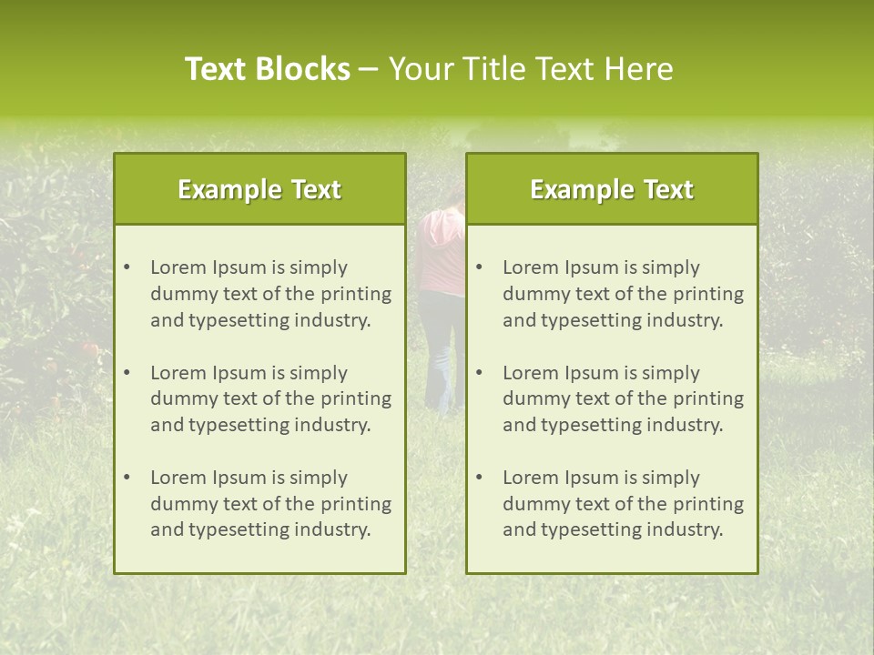 Nature People Beauty PowerPoint Template