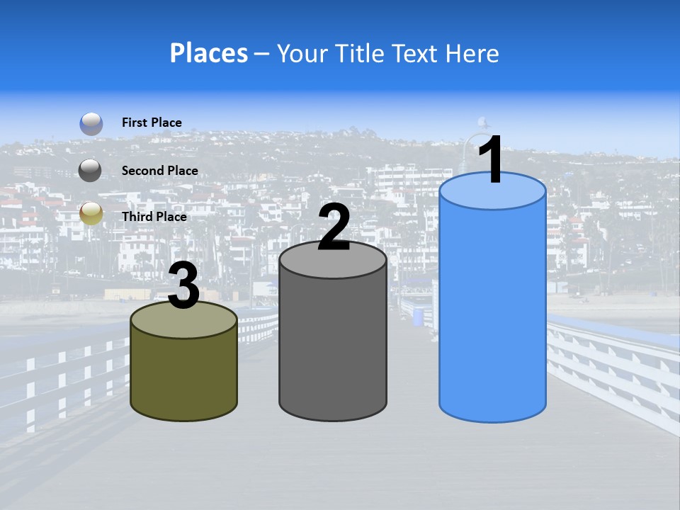 Path Green White PowerPoint Template