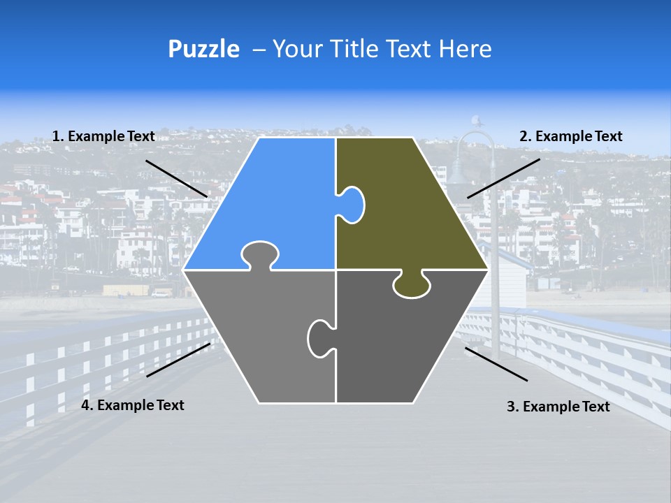 Path Green White PowerPoint Template