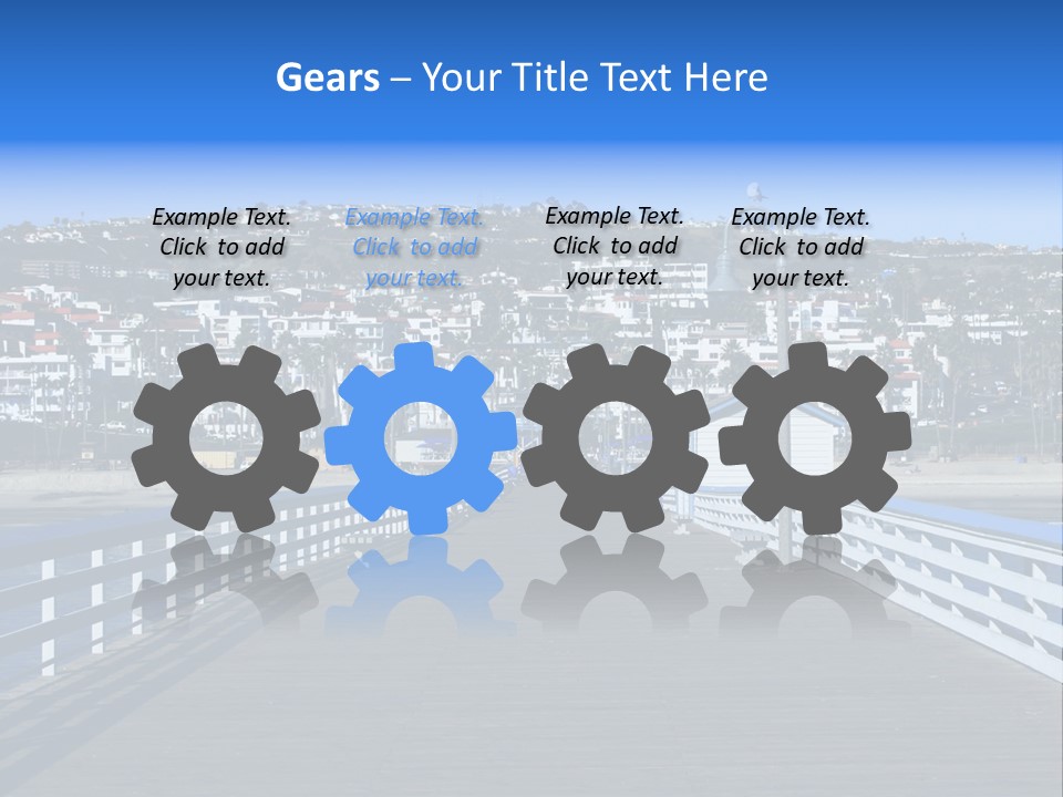 Path Green White PowerPoint Template