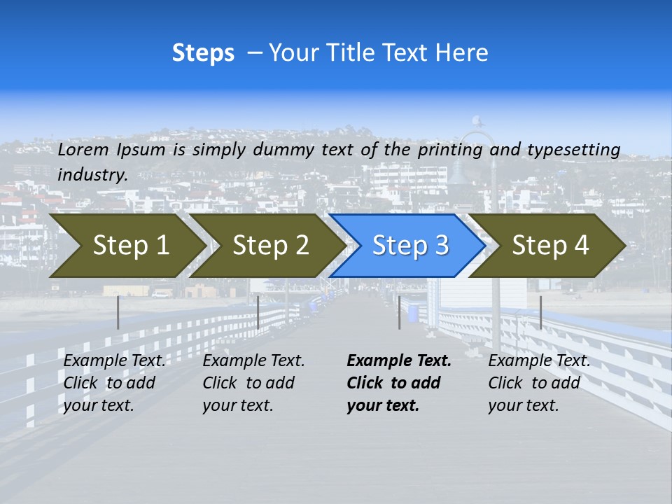Path Green White PowerPoint Template
