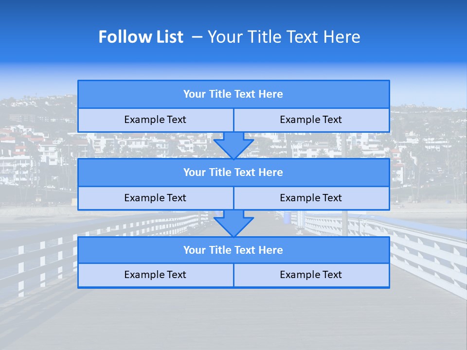 Path Green White PowerPoint Template