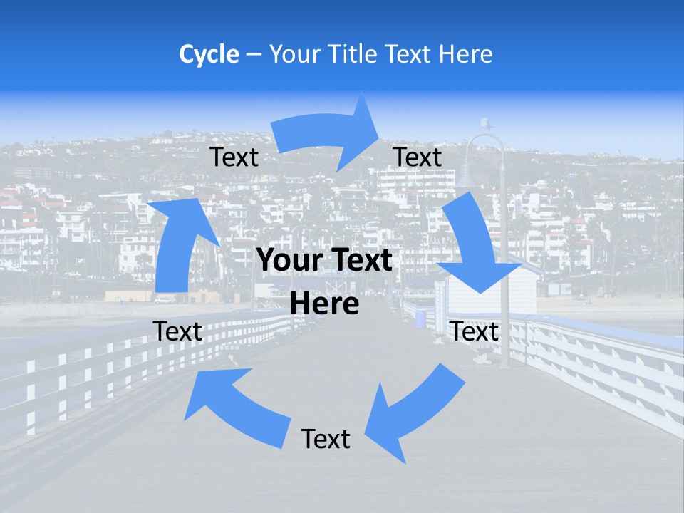 Path Green White PowerPoint Template