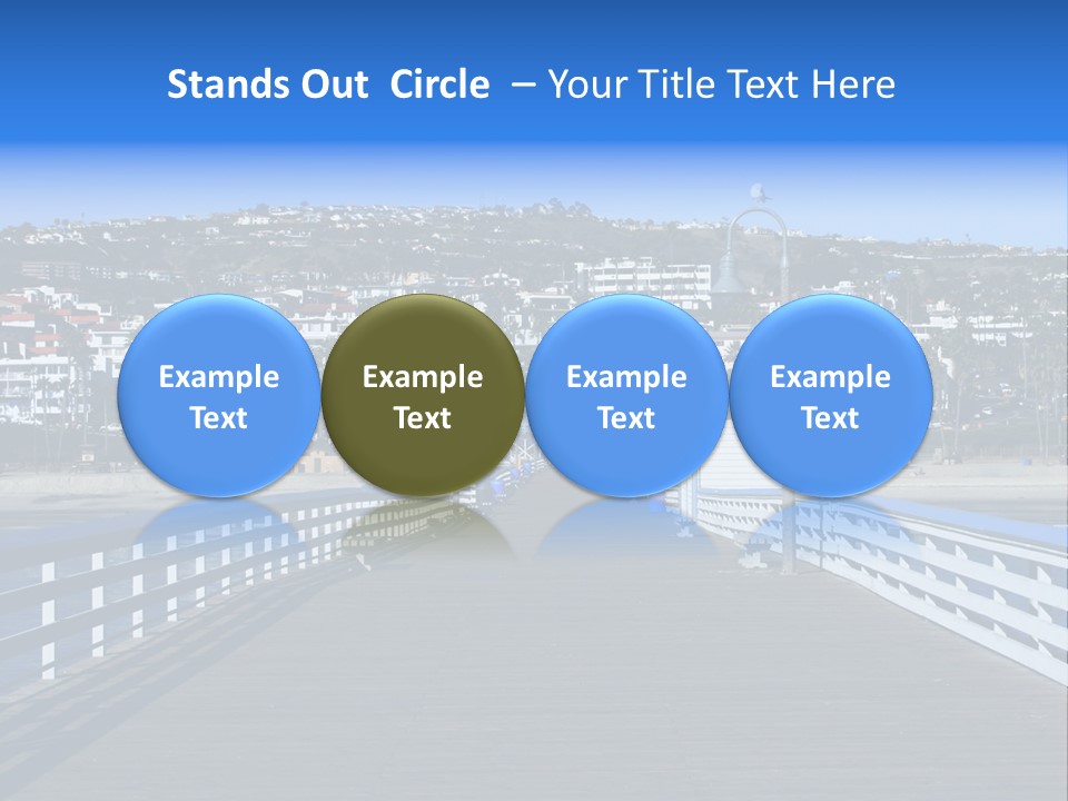 Path Green White PowerPoint Template