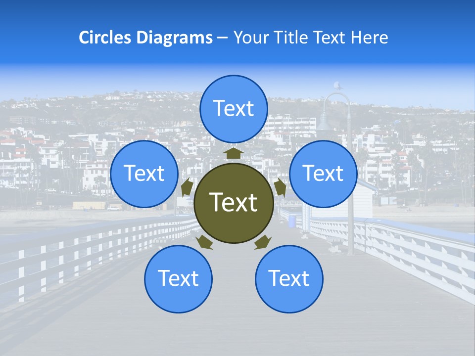 Path Green White PowerPoint Template
