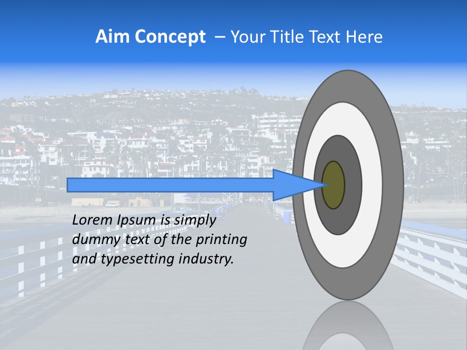 Path Green White PowerPoint Template