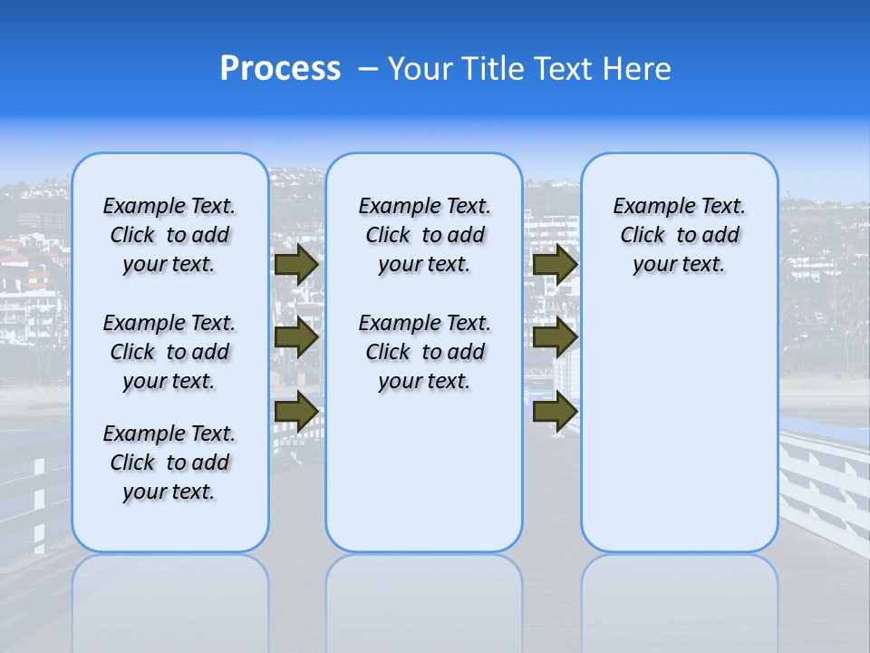 Path Green White PowerPoint Template
