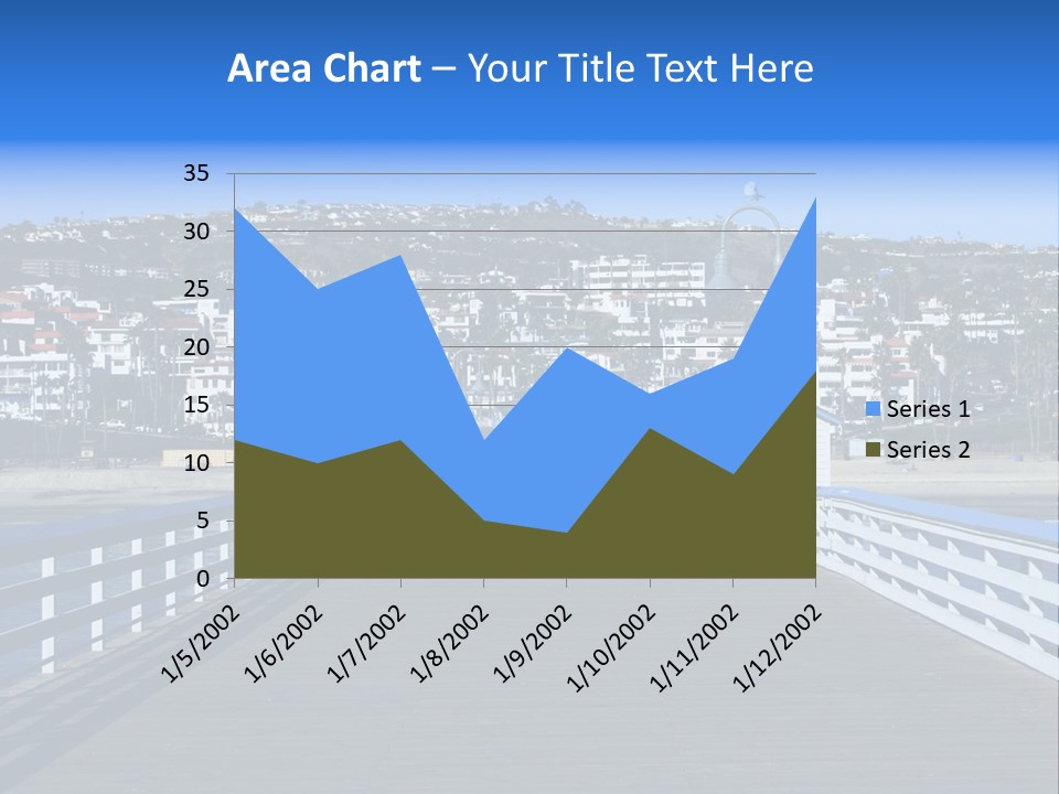 Path Green White PowerPoint Template