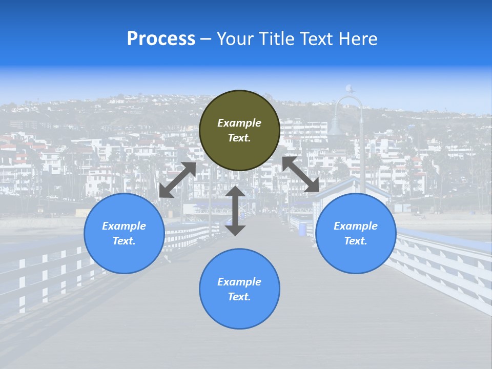 Path Green White PowerPoint Template