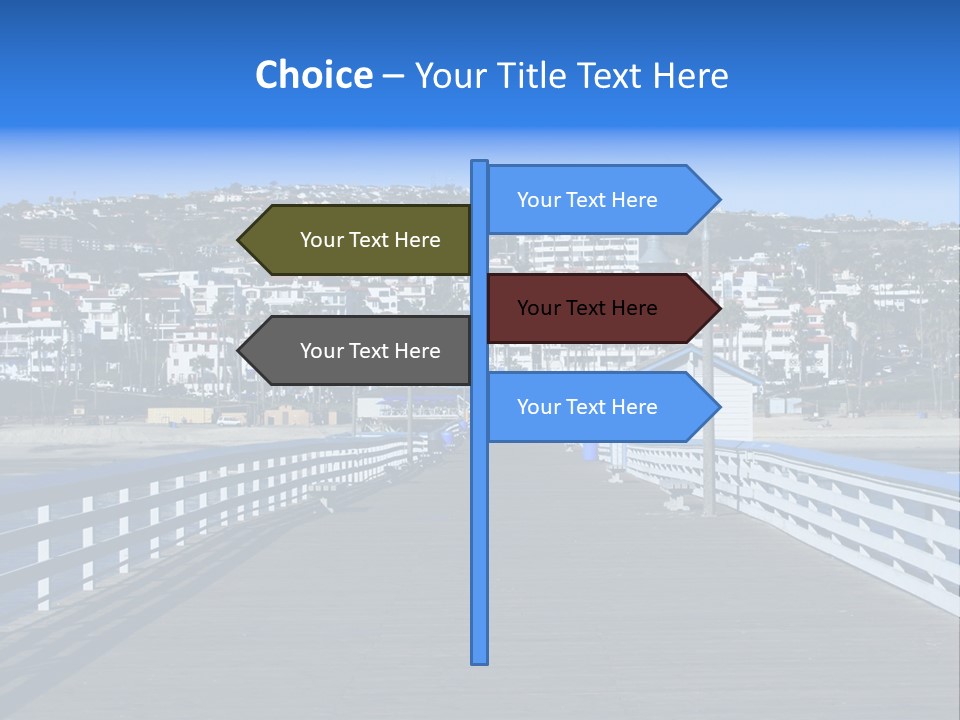 Path Green White PowerPoint Template