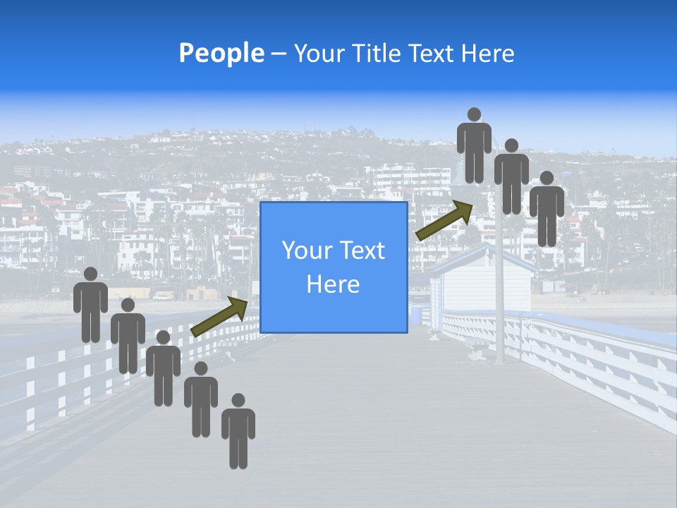 Path Green White PowerPoint Template