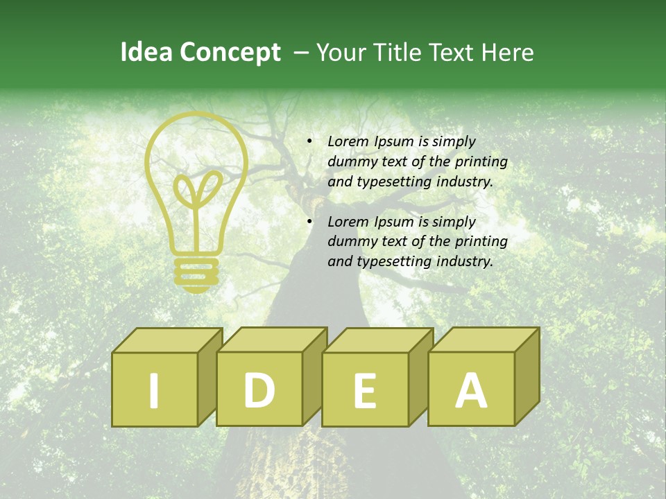 Dream Backlit Colour PowerPoint Template