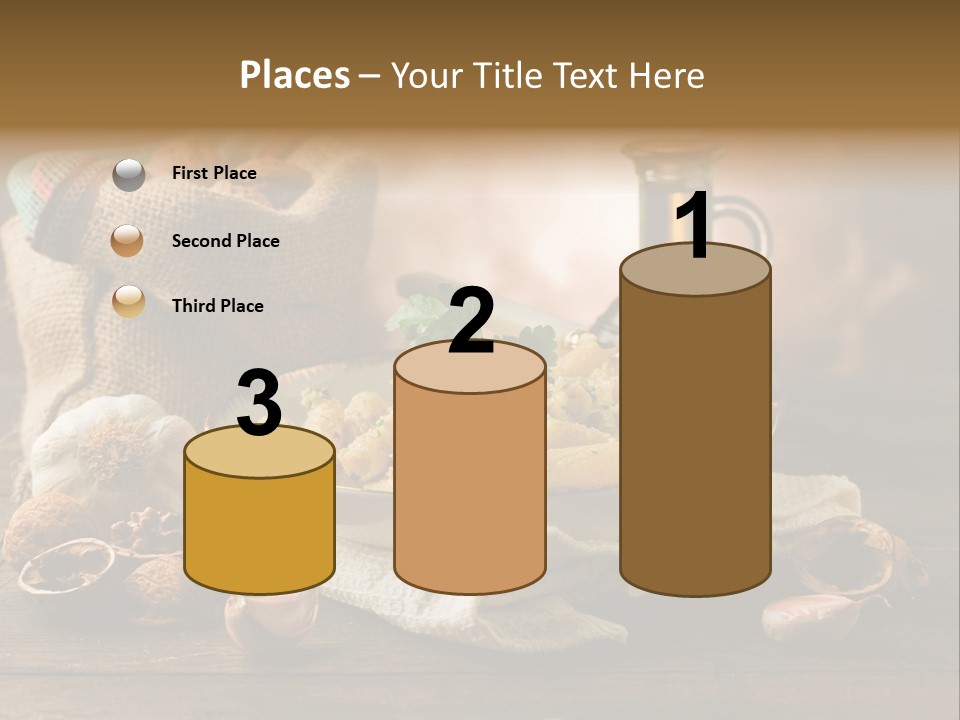 Vegetarian Traditional Cuisine Garlic PowerPoint Template