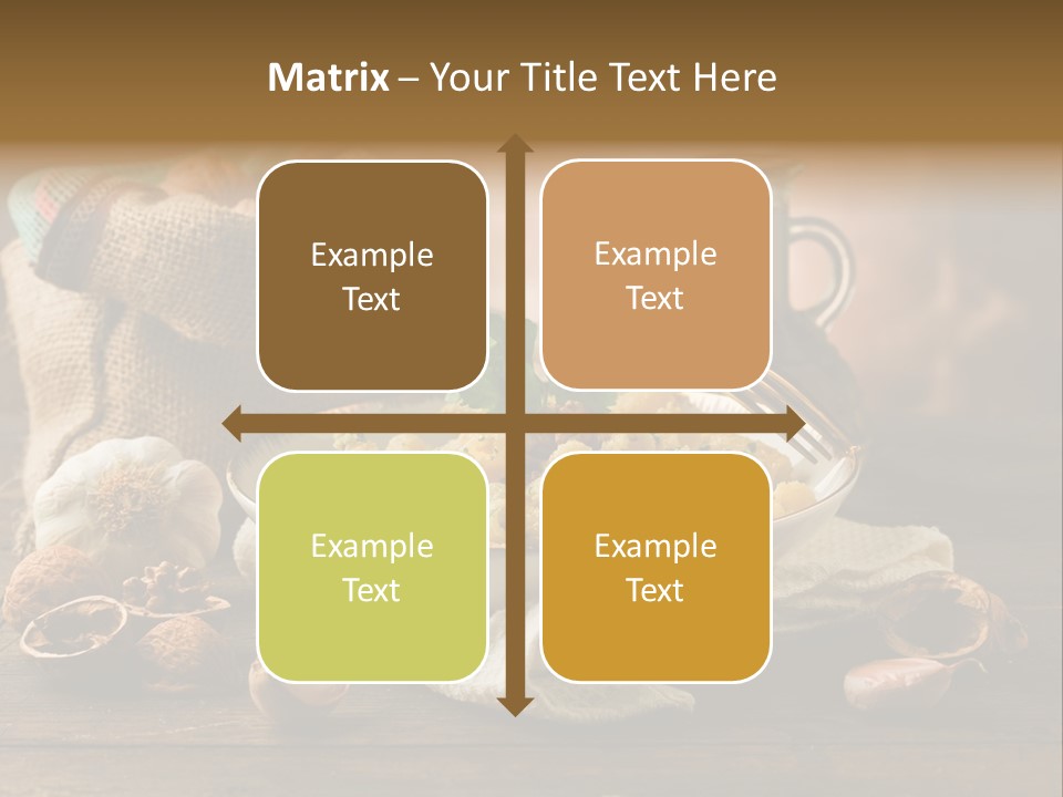 Vegetarian Traditional Cuisine Garlic PowerPoint Template