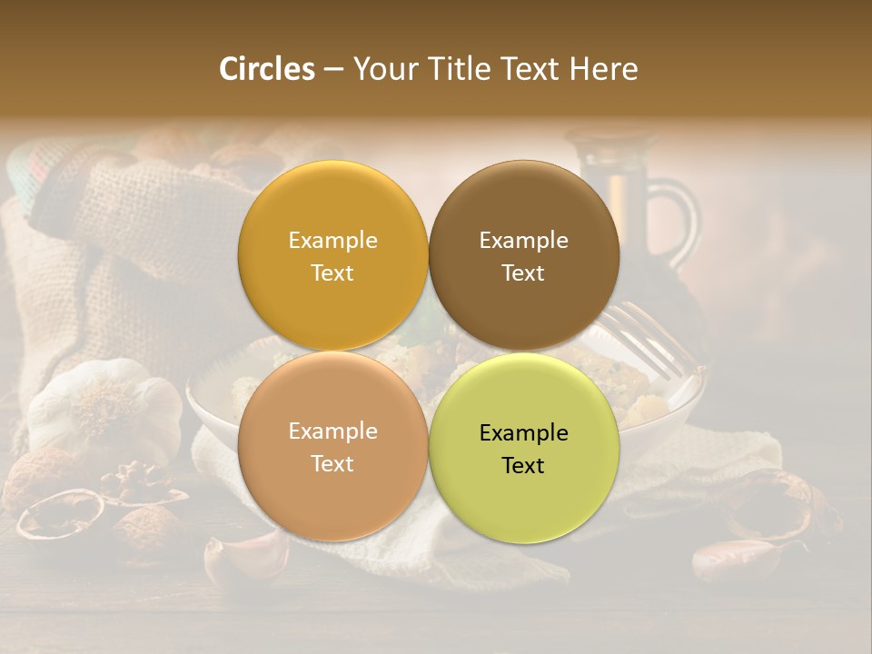 Vegetarian Traditional Cuisine Garlic PowerPoint Template