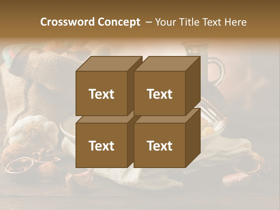 Vegetarian Traditional Cuisine Garlic PowerPoint Template