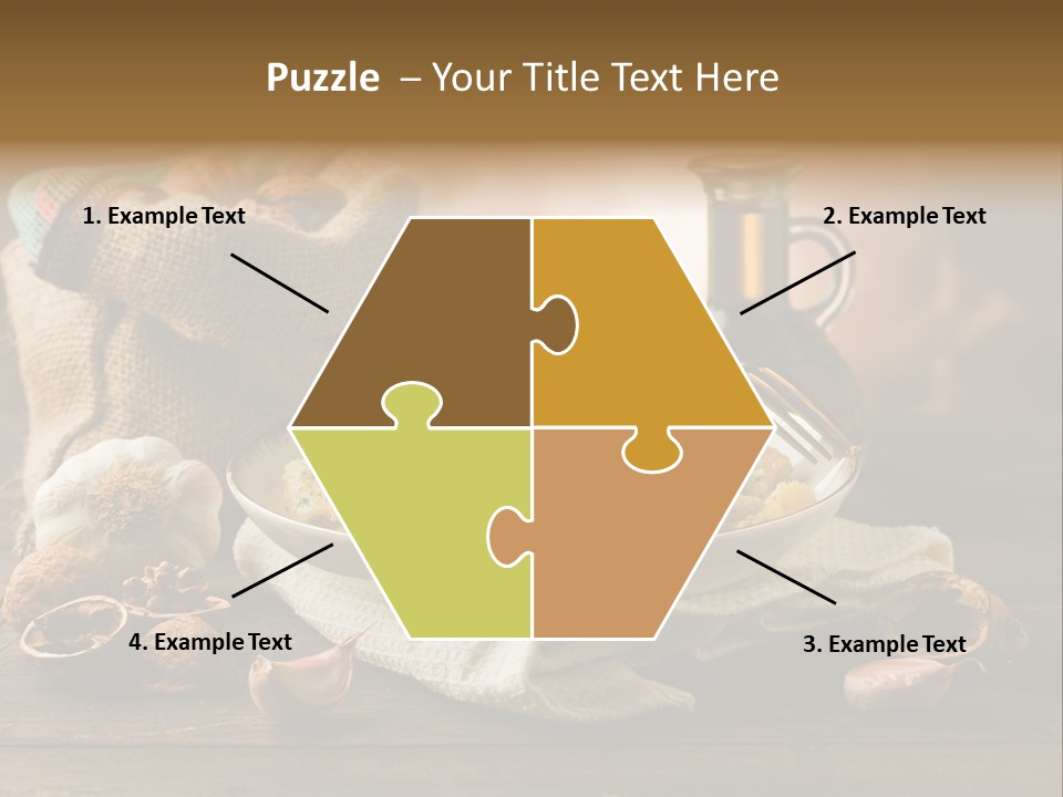 Vegetarian Traditional Cuisine Garlic PowerPoint Template