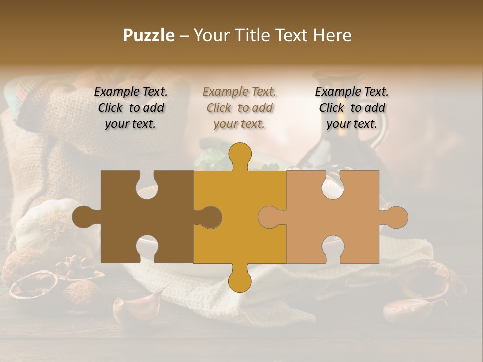 Vegetarian Traditional Cuisine Garlic PowerPoint Template