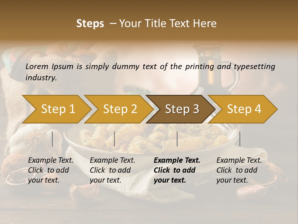 Vegetarian Traditional Cuisine Garlic PowerPoint Template