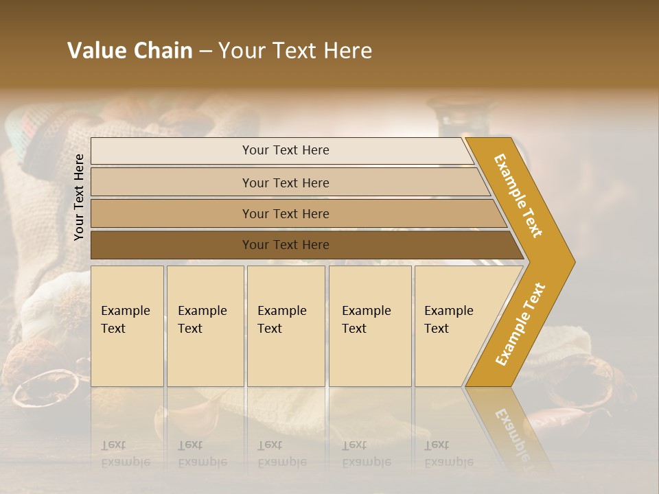 Vegetarian Traditional Cuisine Garlic PowerPoint Template
