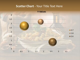 Vegetarian Traditional Cuisine Garlic PowerPoint Template