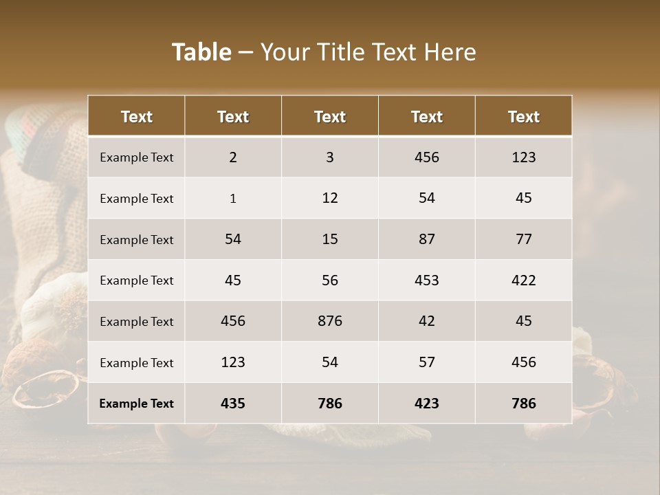 Vegetarian Traditional Cuisine Garlic PowerPoint Template