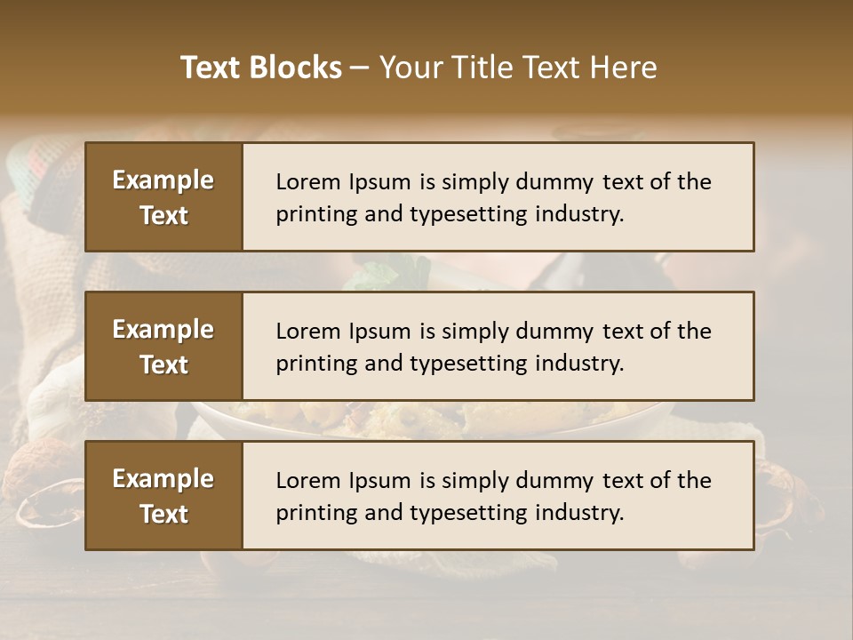 Vegetarian Traditional Cuisine Garlic PowerPoint Template