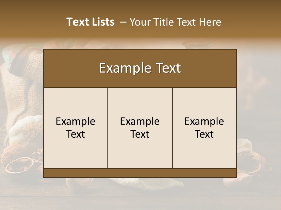 Vegetarian Traditional Cuisine Garlic PowerPoint Template