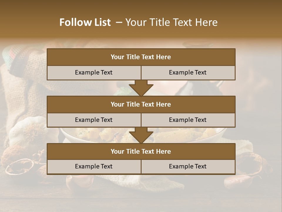 Vegetarian Traditional Cuisine Garlic PowerPoint Template