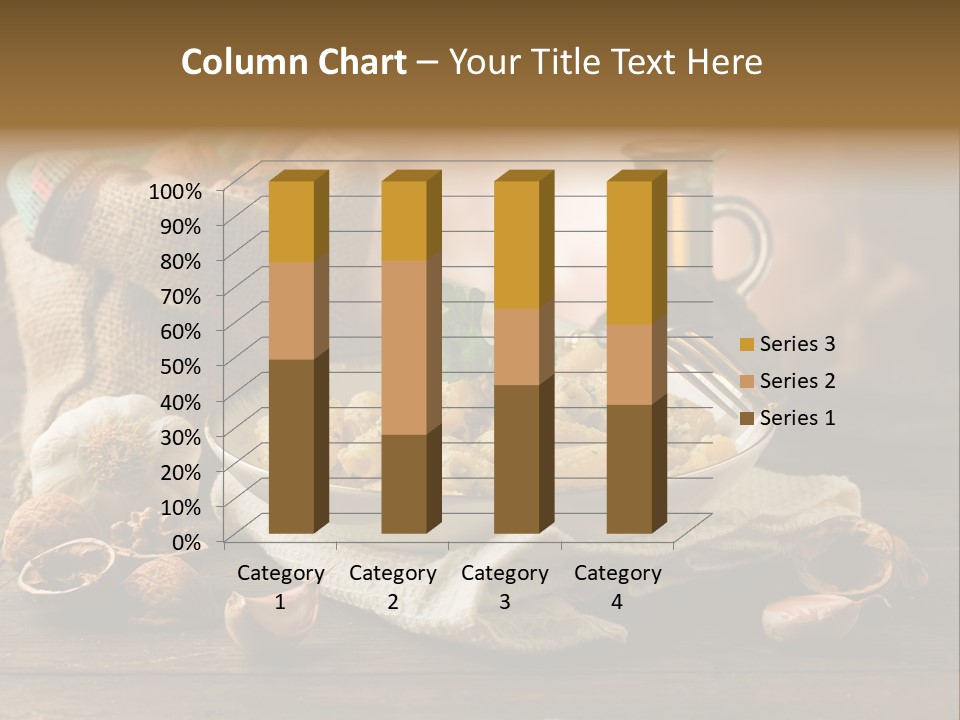 Vegetarian Traditional Cuisine Garlic PowerPoint Template