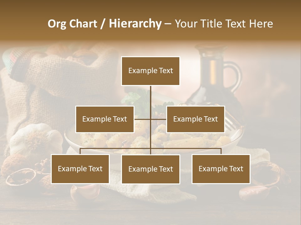 Vegetarian Traditional Cuisine Garlic PowerPoint Template