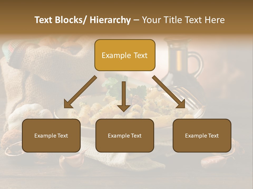 Vegetarian Traditional Cuisine Garlic PowerPoint Template