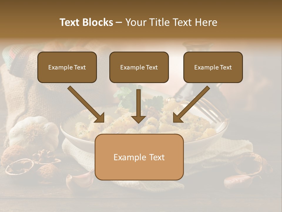 Vegetarian Traditional Cuisine Garlic PowerPoint Template