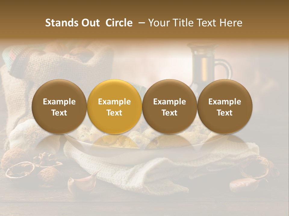 Vegetarian Traditional Cuisine Garlic PowerPoint Template