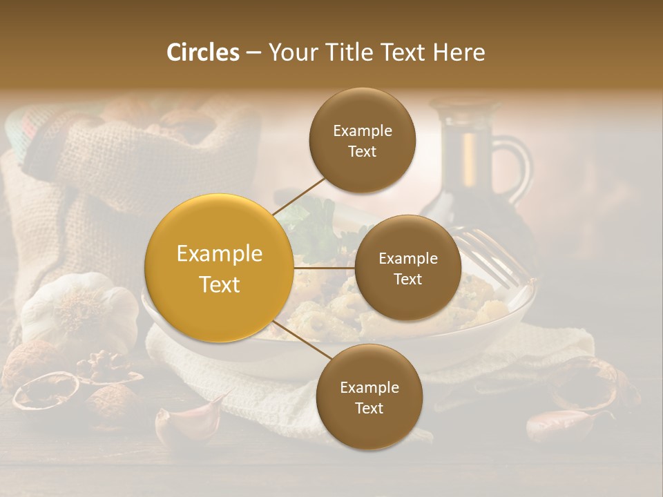 Vegetarian Traditional Cuisine Garlic PowerPoint Template