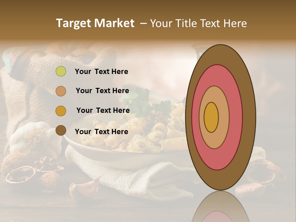 Vegetarian Traditional Cuisine Garlic PowerPoint Template