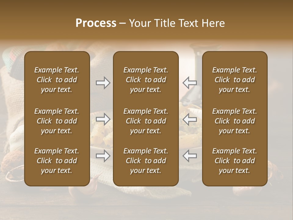 Vegetarian Traditional Cuisine Garlic PowerPoint Template