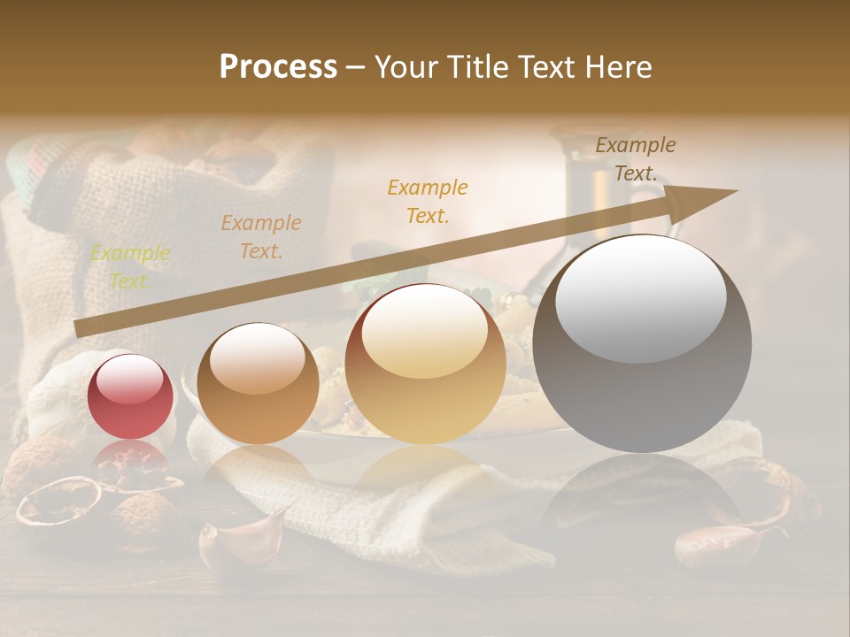 Vegetarian Traditional Cuisine Garlic PowerPoint Template