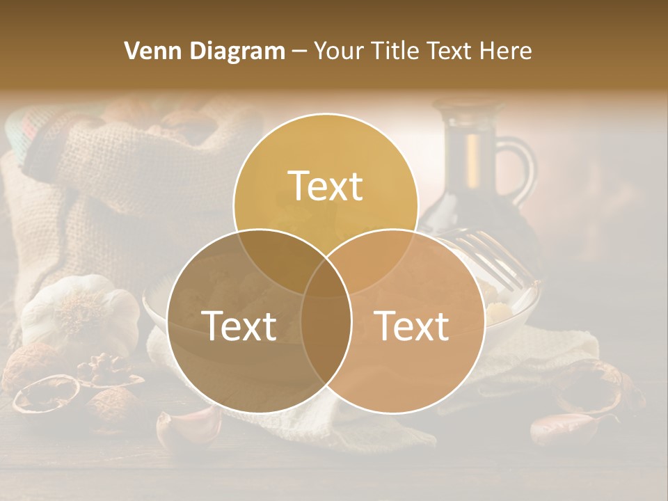 Vegetarian Traditional Cuisine Garlic PowerPoint Template