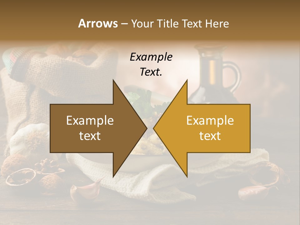 Vegetarian Traditional Cuisine Garlic PowerPoint Template