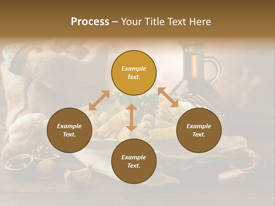 Vegetarian Traditional Cuisine Garlic PowerPoint Template