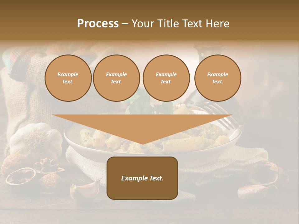 Vegetarian Traditional Cuisine Garlic PowerPoint Template