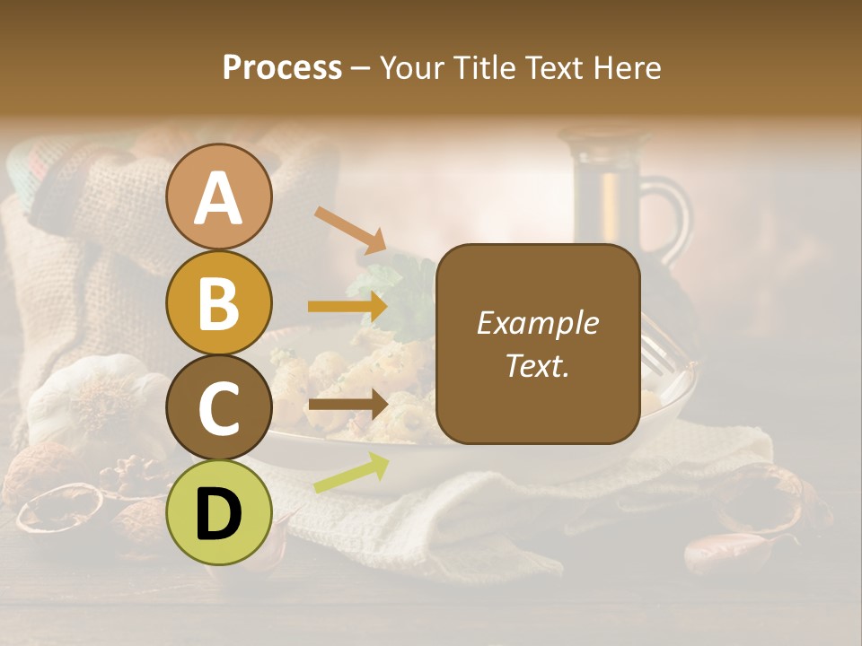 Vegetarian Traditional Cuisine Garlic PowerPoint Template