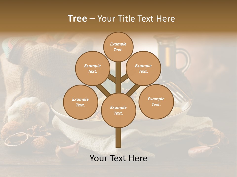 Vegetarian Traditional Cuisine Garlic PowerPoint Template